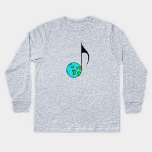 The world of music Kids Long Sleeve T-Shirt